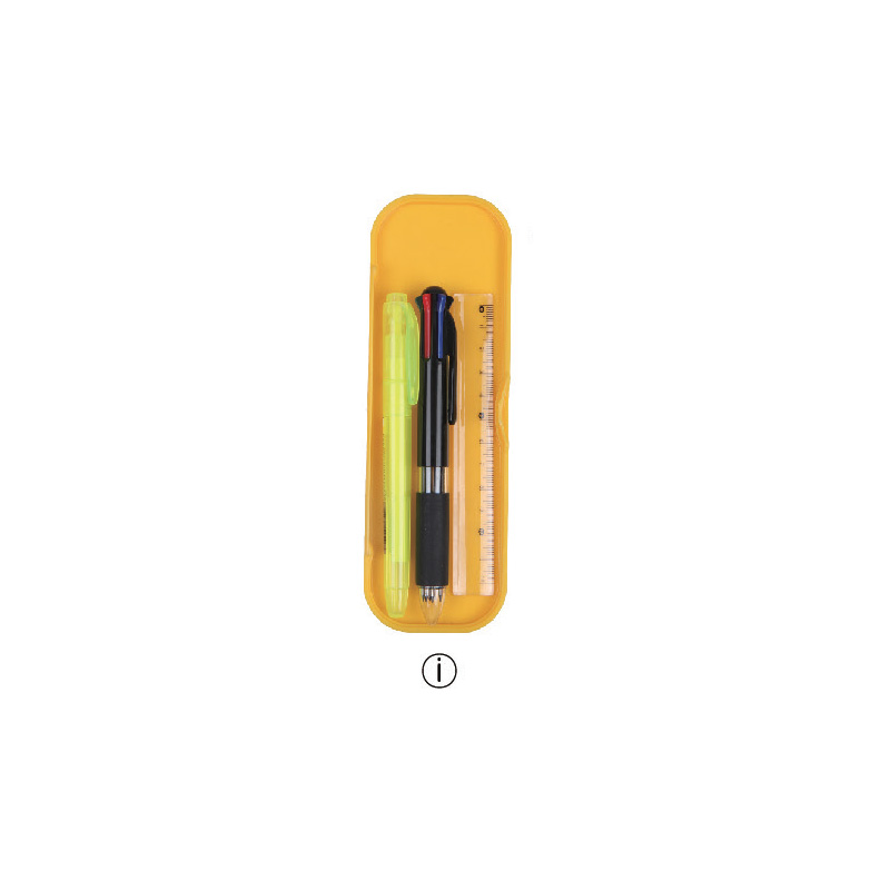 I.6종볼펜(흑/적/청/0.5/0.7/1.0)/자(12cm)